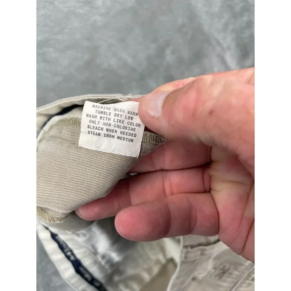 VTG Polo Ralph Lauren Men's Chino Pants 36x34 (Real‎ 36x31) Beige Pleated